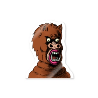 NFT風の猪 ~Boar Face Is Scary~ Sticker