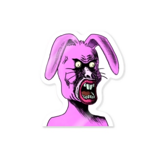 NFT風のウサギ ~Rabbit Face Is Scary~ Sticker