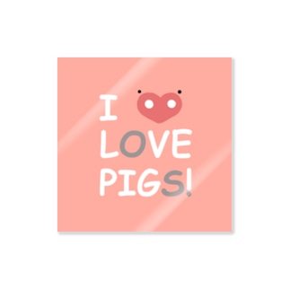 I♥PIG Sticker