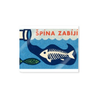 ポーランド　魚の骨 Sticker