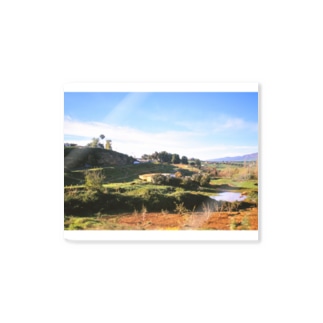 モロッコ：田舎の風景写真　Morocco: country side Sticker