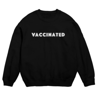 ワクチン接種済 VACCINATED　- white ver. 01 - Crew Neck Sweatshirt