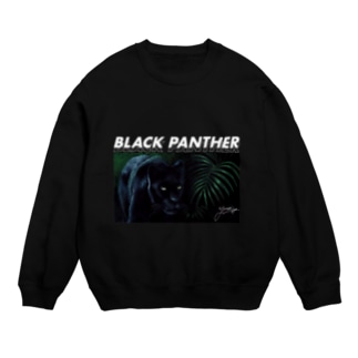 Black Panther (color) Crew Neck Sweatshirt
