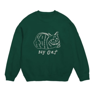 My cat ・キジトラ Crew Neck Sweatshirt