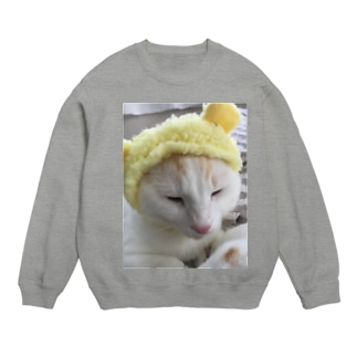 ぶちゃかわ猫 Crew Neck Sweatshirt