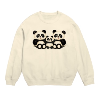 パンダの親子 Crew Neck Sweatshirt