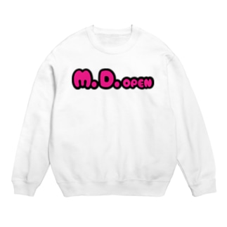 M.D.openピンクロゴ Crew Neck Sweatshirt