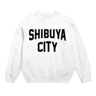 渋谷区 SHIBUYA CITY ロゴブラック Crew Neck Sweatshirt