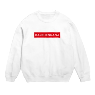 BALEHENGANA -Regular- 赤ボックスロゴ Regular Fit Crew Neck Sweatshirt