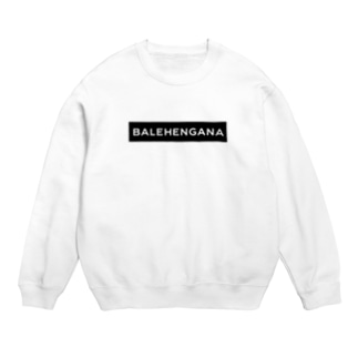 BALEHENGANA -Regular- 黒ボックスロゴ Regular Fit Crew Neck Sweatshirt