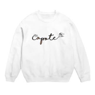 Capote logo(黒文字) Crew Neck Sweatshirt