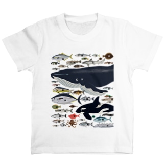 さかなへんの魚シリーズ Regular Fit T-Shirt