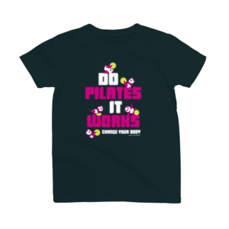 ピラティス PILATES ウェア パンダ Tシャツ pink Regular Fit T-Shirt