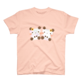 双子の虹パンダ Regular Fit T-Shirt
