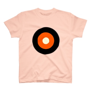 サークルa・黒・オレンジ・クリーム T-Shirt