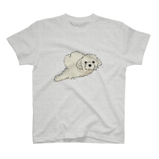 白い犬Tシャツ Regular Fit T-Shirt