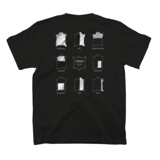 バックプリントT #01 革の部位 Regular Fit T-Shirt