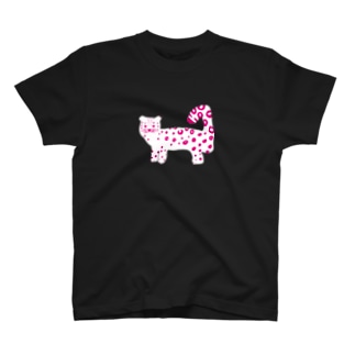 ユキヒョウ　ピンク柄 Regular Fit T-Shirt