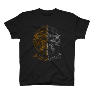 十字架トライバル魔法陣(BRONZE & METAL) Regular Fit T-Shirt