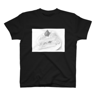 ショートケーキT ブラック Regular Fit T-Shirt