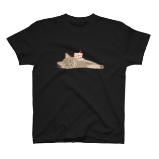 ショートケイク on the 猫 T-Shirt