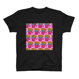 誘惑のフライドポテト🍟　ピンクAO / FRENCH FRIES GULTY PLEASURE Regular Fit T-Shirt