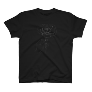 手描きの薔薇 T-Shirt