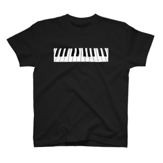 ピアノ鍵盤　シンプル Regular Fit T-Shirt