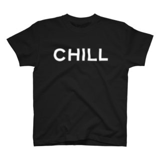 CHILL-チル-白ロゴ Regular Fit T-Shirt