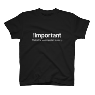 !important(白文字) T-Shirt