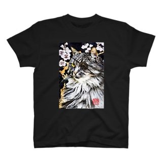  末弟・福寿（ふくじゅ）「戦国猫絵札」 Regular Fit T-Shirt