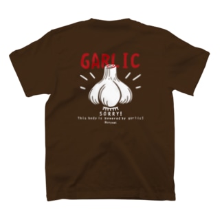 バックプリント にんにく GARLIC*C Regular Fit T-Shirt