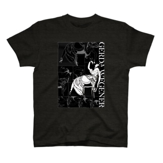 GERDA "Collage black×black" Regular Fit T-Shirt