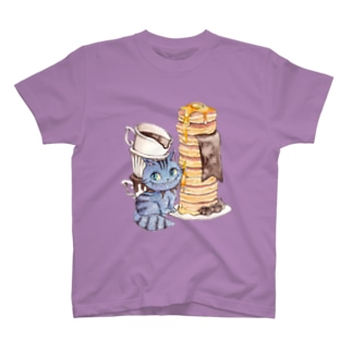 不思議の国のアリス×チョコレート／チェシャ猫ホットケーキ Regular Fit T-Shirt