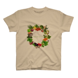 MAKE LOVE,NOT WAR!野菜の和 Regular Fit T-Shirt