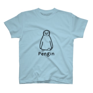 Pengin (ペンギン) 黒デザイン Regular Fit T-Shirt