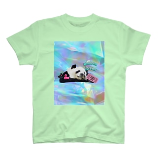 ホログラム & レトロpanda-02 Regular Fit T-Shirt