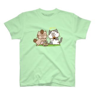 お悟り猫たちのおやつタイム Regular Fit T-Shirt