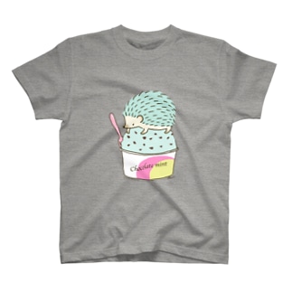 Choco Mint ハリネズミ Regular Fit T-Shirt