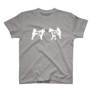 名入れOK『EVERY AKITA IS JUST "PAW"FECT』➂(ホワイト 白)  *For All Dog Lovers ～ Akita Inu 秋田犬～ Regular Fit T-Shirt