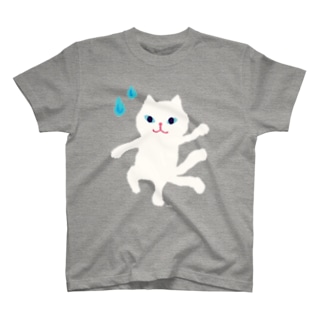 おばけTシャツ＜でっかい白猫又＞ Regular Fit T-Shirt