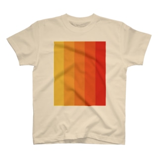 Orange gradation Regular Fit T-Shirt