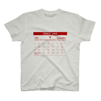 1962年9月生まれ(昭和37年)　生年月カレンダー 還暦祝い Regular Fit T-Shirt