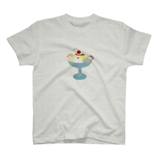 文鳥三姉妹と、プリン・ア・ラ・モード Regular Fit T-Shirt