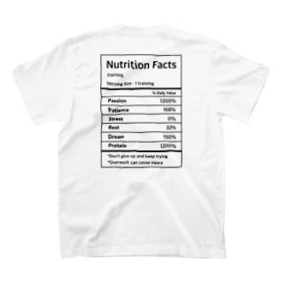 トレーニー栄養成分表（淡色） T-Shirt