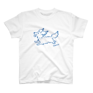 Hanemimi犬　(ブルー) Regular Fit T-Shirt