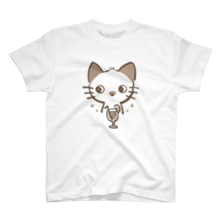 ①子猫シャムのカフェタイム Regular Fit T-Shirt