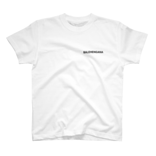 BALEHENGANA -バレヘンガナ ばれへんがな 黒ロゴ 左胸プリントデザイン Regular Fit T-Shirt