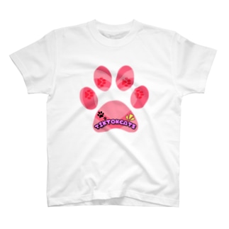 TikTok猫部肉球デザインTシャツ Regular Fit T-Shirt