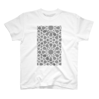 イスラム幾何学模様（グレー） Regular Fit T-Shirt